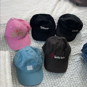 Assorted Baseball Caps - Pink, Black, Blue